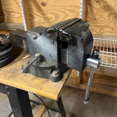 Sears Bench Grinder & Wilton Vise on a Bench (B3-MG)