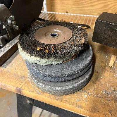 Sears Bench Grinder & Wilton Vise on a Bench (B3-MG)
