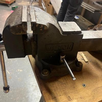 Sears Bench Grinder & Wilton Vise on a Bench (B3-MG)