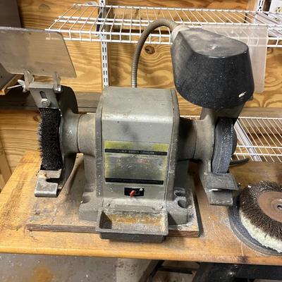 Sears Bench Grinder & Wilton Vise on a Bench (B3-MG)