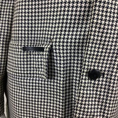 388 RALPH LAUREN Houndstooth Reversible Jacket Size M