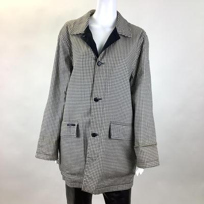 388 RALPH LAUREN Houndstooth Reversible Jacket Size M