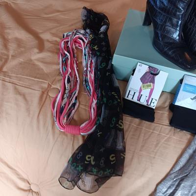 NEW GIANNI BINI BOOTS (11) SCARVES AND LEGGINGS