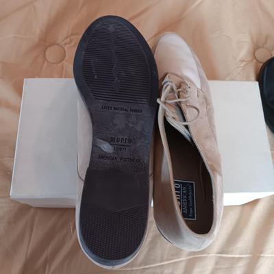 LIKE NEW MUNRO AND CLARKS SHORT BOOTS AND SHOES