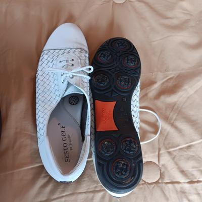 LADIES SESTO GOLF SHOES (12) AND FIRESIDE SLIPPERS (10)