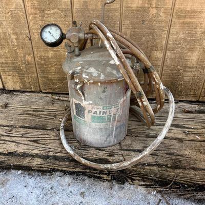 Sears Paint Tank, Aro 1/4” Air Ratchet plus 3M & Cabot Respirators (S-MG)