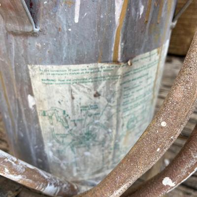 Sears Paint Tank, Aro 1/4” Air Ratchet plus 3M & Cabot Respirators (S-MG)