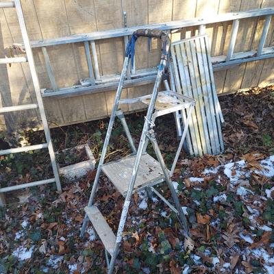 Four Aluminum Ladders (S-BBL)
