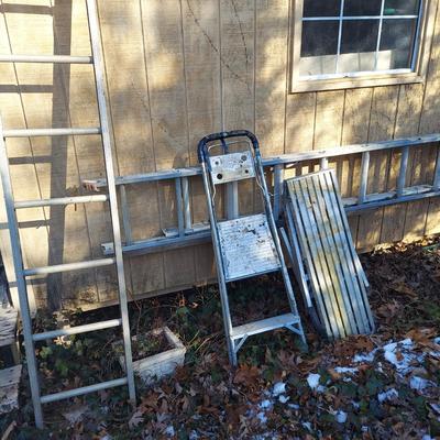 Four Aluminum Ladders (S-BBL)