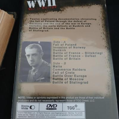 History of the World War book with war - like DVD movies