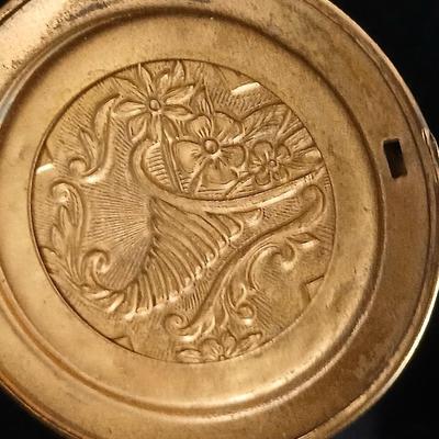 Large Victorian Revival Black Glass Cameo Locket Necklace Vintage Jewelry