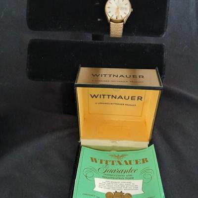 Vintage WITTNAUER men's automatic watch day/date D11KAS/2 17Jewels Swiss 1970s with paperwork