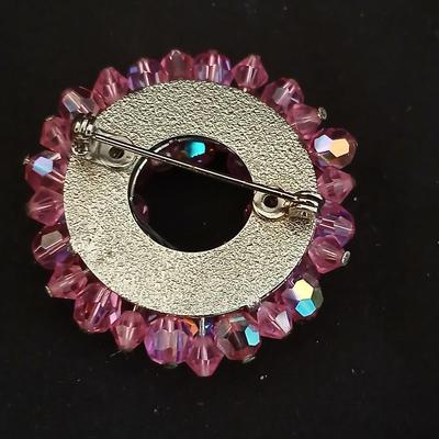 Stunning Vintage MCM Brooch pin with matching earrings clip-on Jewelry