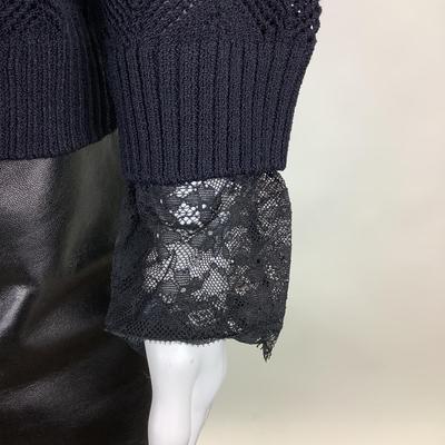 391 ST. JOHN Sport Black Cardigan Sweater Size XL