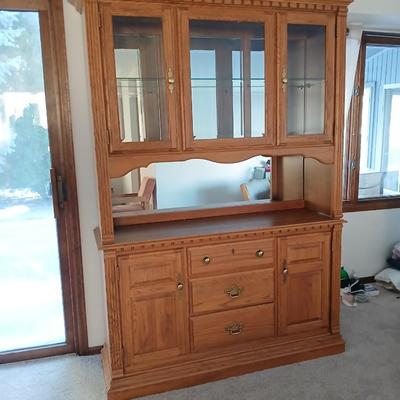 Richardson Brothers Company Lighted China Hutch