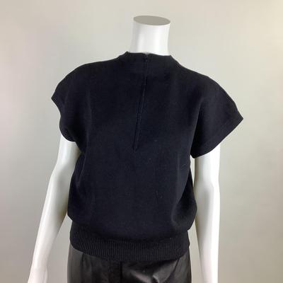 394 ST. JOHN Seperates Mock Neck Short Sleeve Sweater Size L