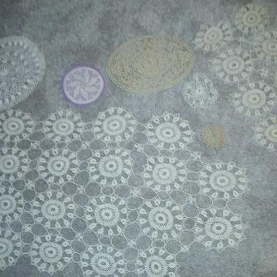 Vintage knitted Handmade doily's