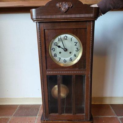 Antique Gustav Becker German Pendulum Chiming Wall Clock