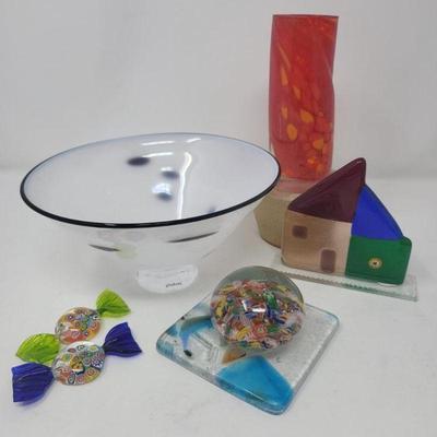 Decorative Art Glass Collection Glodheta Millefiori  & More