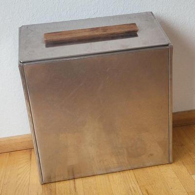 Midcentury Scandinavian Metal Bread Box