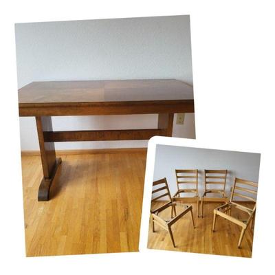 Holger Swedish Deco Dining Table Chairs