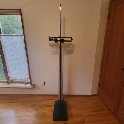 Vintage Health O Meter Doctors Scale 76in