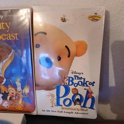 Samsung VHS Player with Disney VHS tapes & others