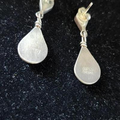 Zuni Inlaid Pierced Earrings