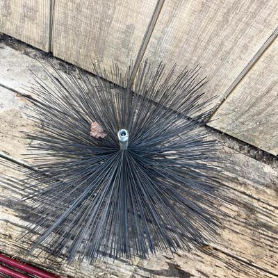Steel Fireplace Rack & Chimney Cleaner (S-MG)