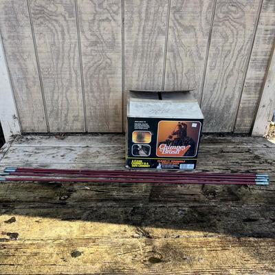 Steel Fireplace Rack & Chimney Cleaner (S-MG)