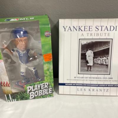 Yankee Stadium book & MLB bobble head