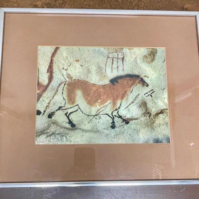 Lascaux Cave Prehistoric Horse Framed Art Print