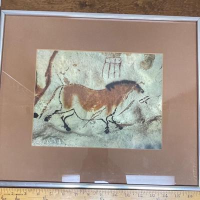 Lascaux Cave Prehistoric Horse Framed Art Print
