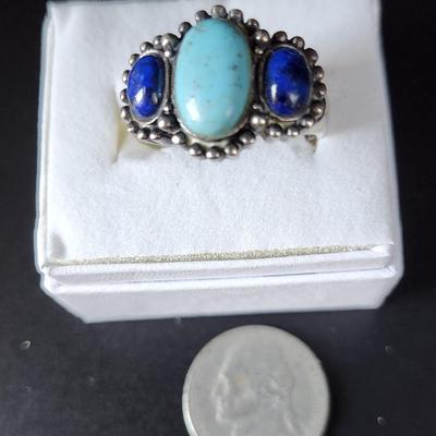 Lapis and Turquoise RIng