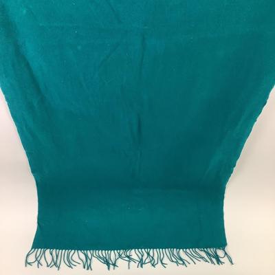 397 DANA BUCHMAN Cyan Cashmere Scarf