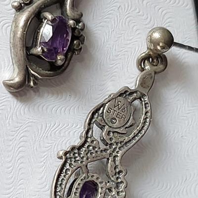 Wheeler Manufacturing Amethyst earrings