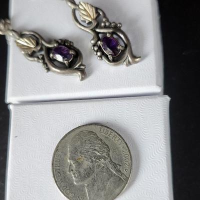 Wheeler Manufacturing Amethyst earrings