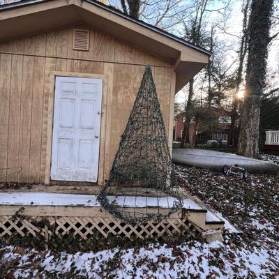 Pair of Metal Christmas Trees (Y-RG)