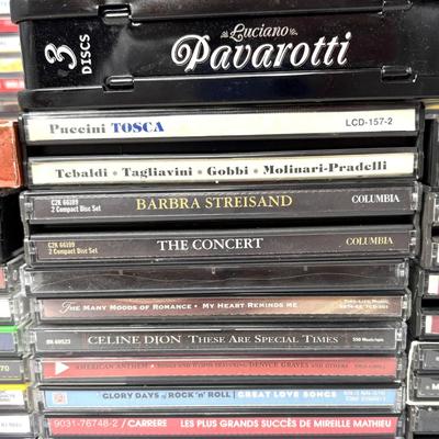 Lot of 191 CDs - Taylor Swift, Celine Dion, Barbara Streisand, Cher, Yanni, John Denver, Julio Iglesias