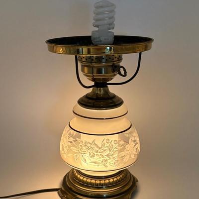 Lot of 3 Vintage Glass Lamps