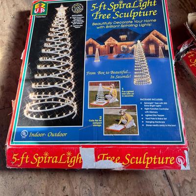 Three SpiraLight Tree Sculptures (S-RG)