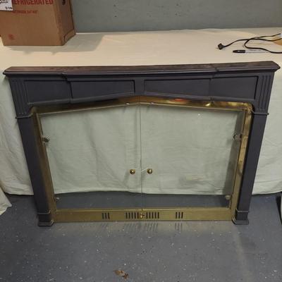 Cast Iron Fireplace Screen (B4-BBL)