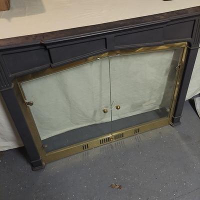 Cast Iron Fireplace Screen (B4-BBL)