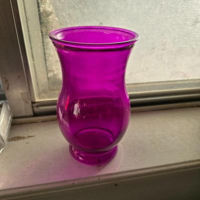 Purple vase