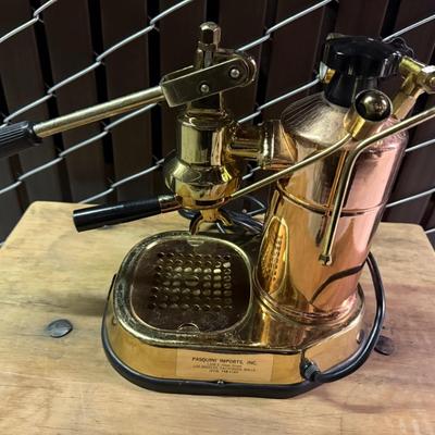 Coffee Maker Vintage La Pavoni Professional Espresso Machine Copper/Brass