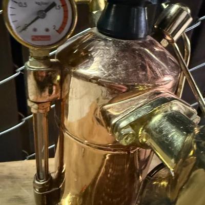 Coffee Maker Vintage La Pavoni Professional Espresso Machine Copper/Brass