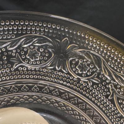 Several Glass Tea Cups and Small Plates (1050-DZ)