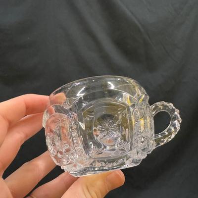Several Glass Tea Cups and Small Plates (1050-DZ)