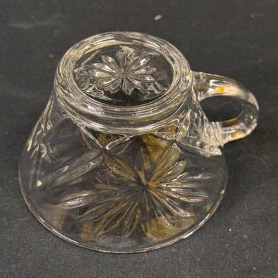 Several Glass Tea Cups and Small Plates (1050-DZ)