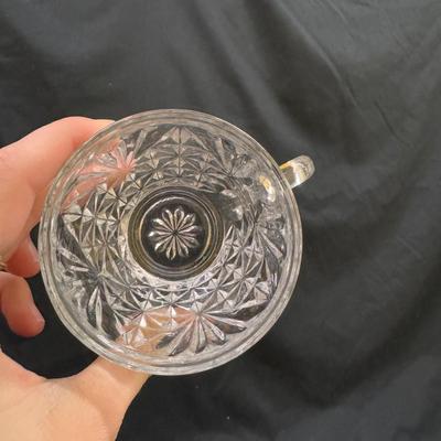 Several Glass Tea Cups and Small Plates (1050-DZ)